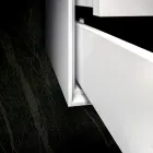 Kompozim banjoje me bazë, pasqyrë dhe lavaman me rrëshirë Prodhuar në Itali - Kilo Viadurini