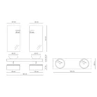 Kompozim banjoje me bazament kundër gërvishtjeve dhe lavaman me rrëshirë Made in Italy - Palom Viadurini