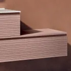 Kompozim Banjoje me Sirtarë, Lavaman dhe Pasqyrë Rozë Pudër - Elios Viadurini