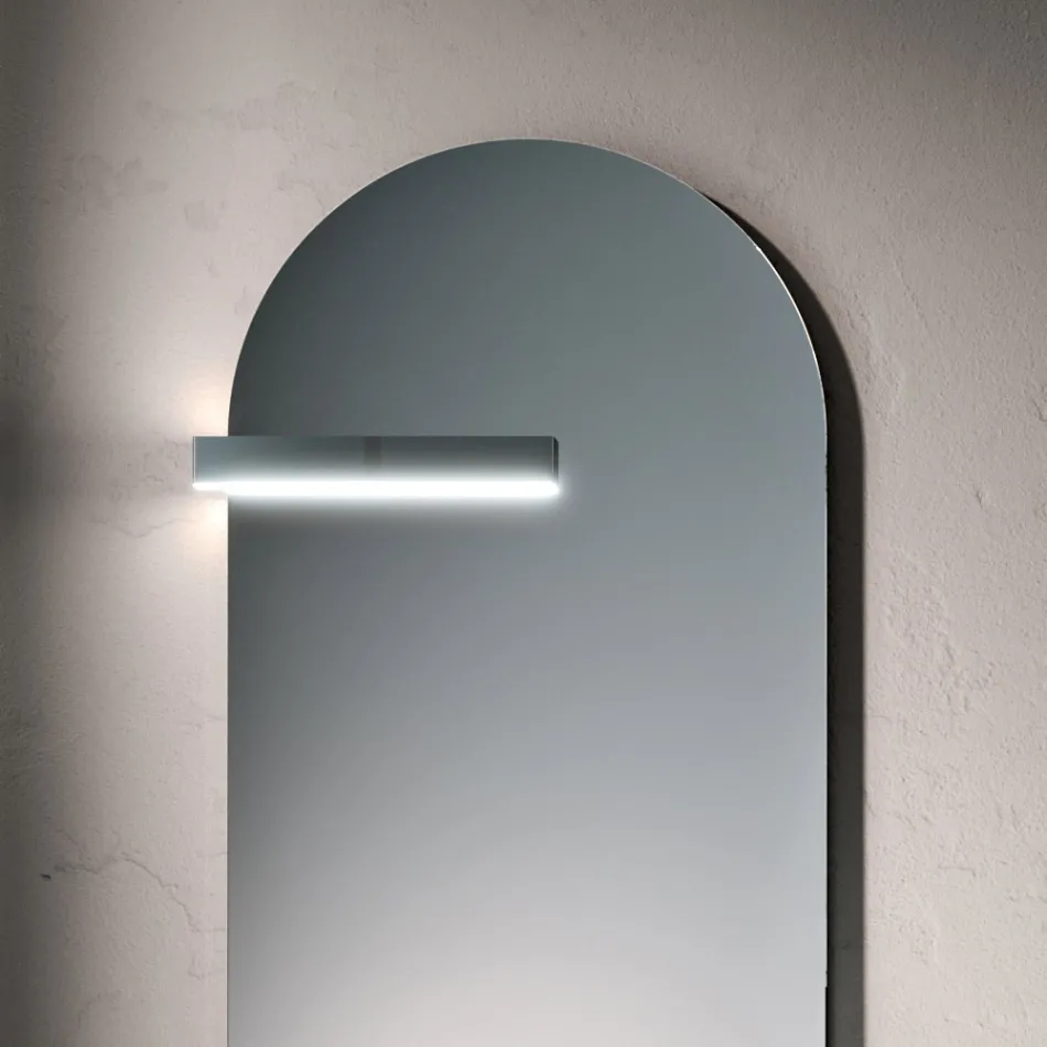 Kompozim Banjoje me Sirtar, Lavaman, Pasqyrë, Dollap Muri dhe Raft - Elios Viadurini