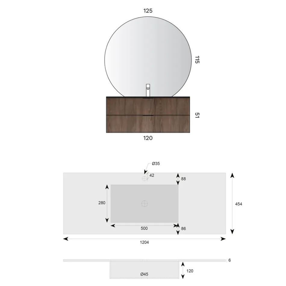 Kompozim Banjo me Lavaman Noir Desir Gres - Orione Viadurini
