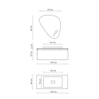 Kompozim banjoje me pasqyre moderne, baze dhe lavaman Made in Italy - Dream Viadurini