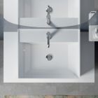 Kompozim banjoje me pasqyre ovale, baze dhe lavaman Prodhuar ne Itali - Kile Viadurini