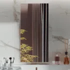 Kompozim banjoje dopio me pasqyrë drejtkëndëshe dhe lavaman Prodhuar në Itali - Palom Viadurini