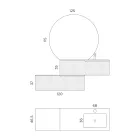 Përbërja e banjës në Rio Oak dhe Cannettati Grey Prodhuar në Itali - Chrono Viadurini