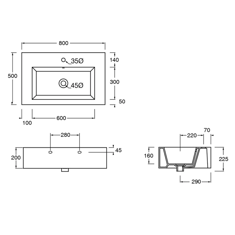 Përbërja e banjës Lavaman qeramike dhe bazament çeliku Prodhuar në Itali - Quadro Viadurini