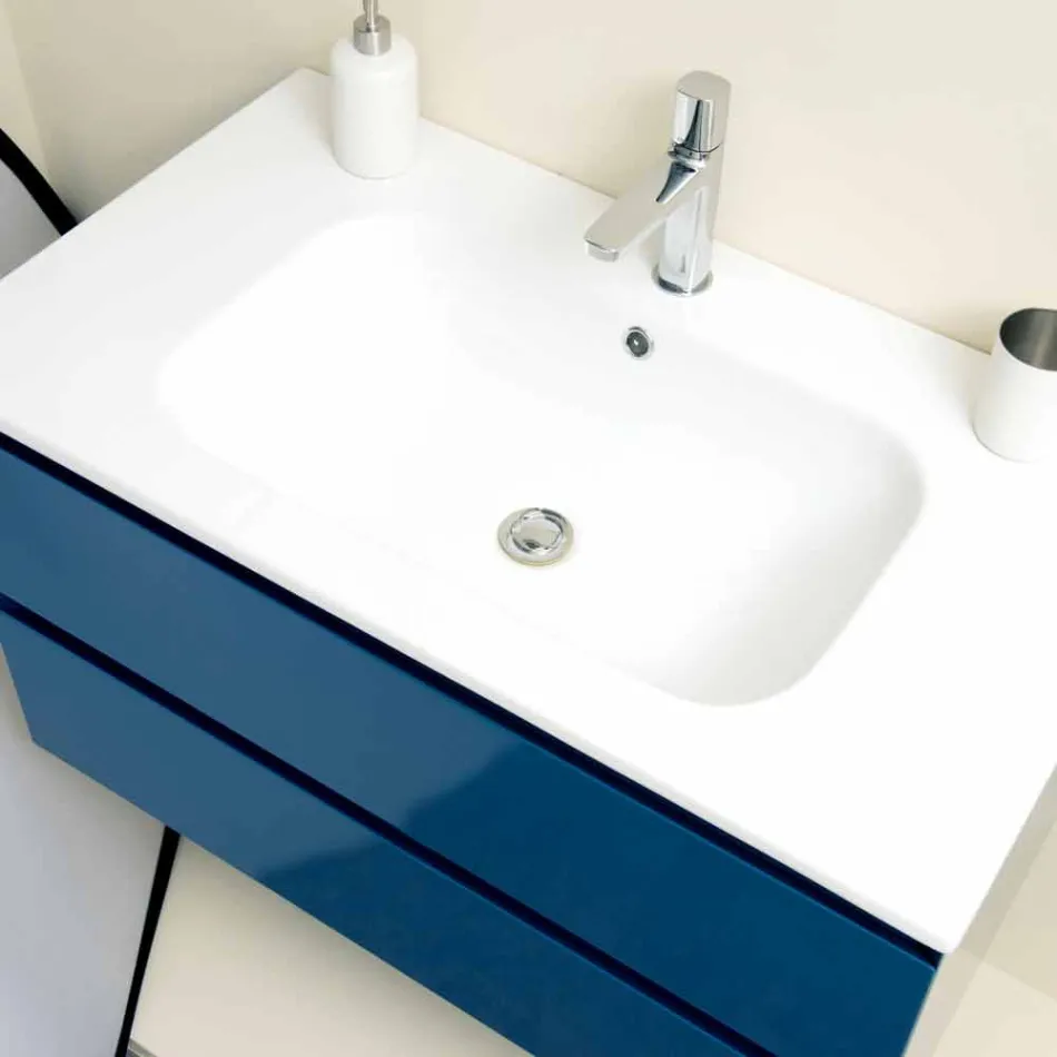 Përbërja Banja e Pezulluar në Mdf Lacquered Made in Italy - Becky Viadurini