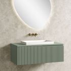 Përbërja e banjës Sage Green me lavaman me rrëshirë Prodhuar në Itali - Artemide Viadurini