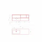 Përbërja e Mobiljeve të Banjës, Projektimi Modern dhe i Pezulluar Prodhuar në Itali - Callisi8 Viadurini