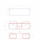 Përbërja e Banjës me Pezullim të Projektimit Modern Prodhuar në Itali - Callisi14 Viadurini