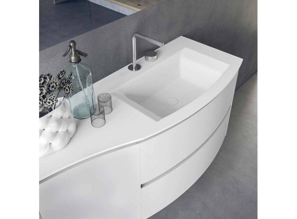 Përbërja moderne dhe e varur e banjës e prodhuar në Itali Dizajn - Callisi7 Viadurini
