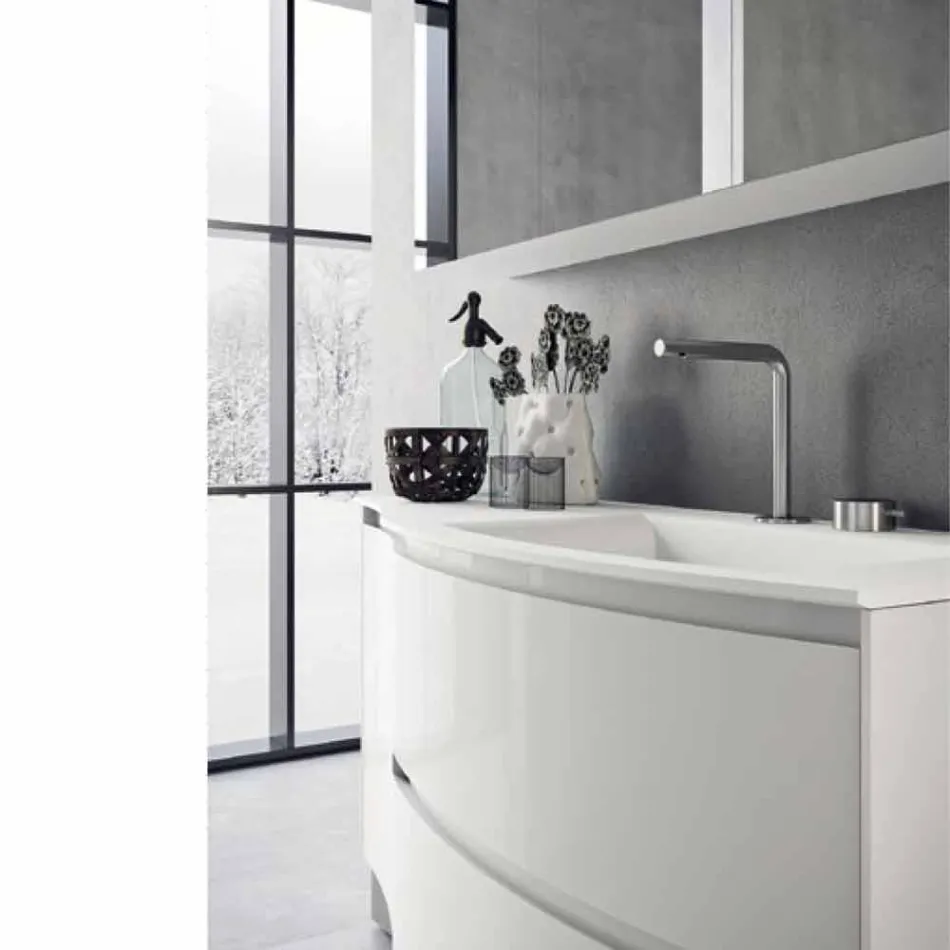 Përbërja moderne dhe e varur e banjës e prodhuar në Itali Dizajn - Callisi7 Viadurini