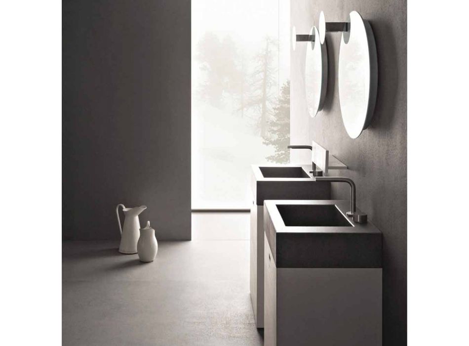 Përbërja e dyshemesë së mobiljeve të banjës me dizajn modern - Farart10 Viadurini