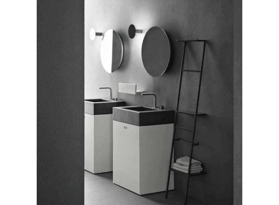 Përbërja e dyshemesë së mobiljeve të banjës me dizajn modern - Farart10 Viadurini