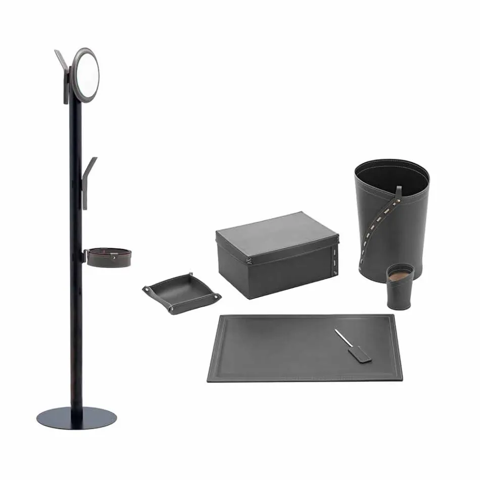 Përbërja e Zyrës së Dizajnit Modern në Lëkurë e bërë në Itali - Andrea Viadurini