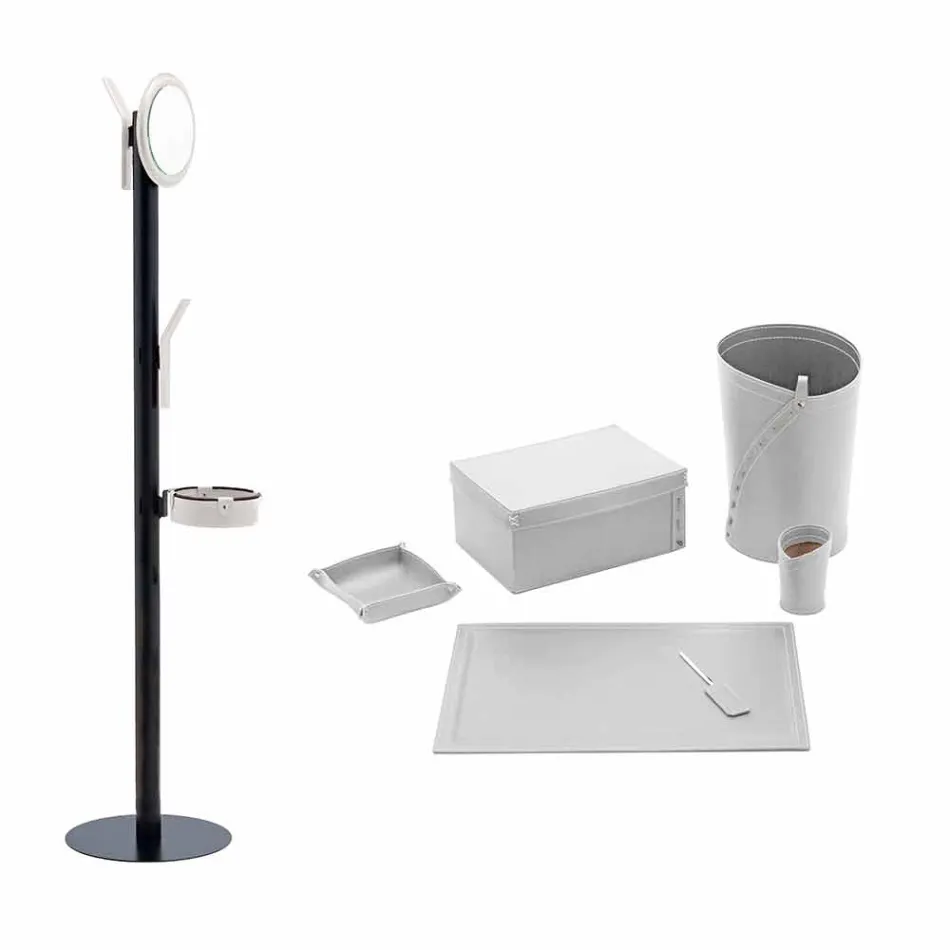 Përbërja e Zyrës së Dizajnit Modern në Lëkurë e bërë në Itali - Andrea Viadurini