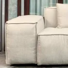 Përbërja e 1 divan, 1 mbështetëse krahu dhe 1 gadishull - E çuditshme Viadurini