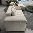 Përbërja e 1 pouf me mbështetëse, 1 pouf dhe 1 gadishull - E çuditshme Viadurini