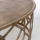 Përbërja e 2 tryezave të kafesë prej alumini Homemotion - Solomon Viadurini