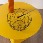 Përbërja e 2 tavolinave moderne të kafesë në çelik të prodhuar në Itali - Plepi Viadurini