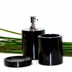 Përbërja e 3 Aksesorëve të Banjës në Mermer të Lëmuar të Prodhuar në Itali - Trevio Viadurini