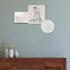 Kompozim prej 3 Panele me stilizimin e një gruaje Made in Italy - Kaori Viadurini