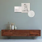 Kompozim prej 3 Panele me stilizimin e një gruaje Made in Italy - Kaori Viadurini