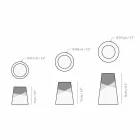 Përbërja e 3 Mbajtësve Moderne të Qirinjve në Dru të Pishave të Ngurta - E Bardhë Viadurini