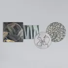 Kompozim i 4 paneleve me stilizimin e puthjes Made in Italy - Kanna Viadurini