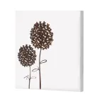 Përbërja e 4 paneleve me Hydrangeas, Allium dhe Thypha Made in Italy - Llogaritja Viadurini