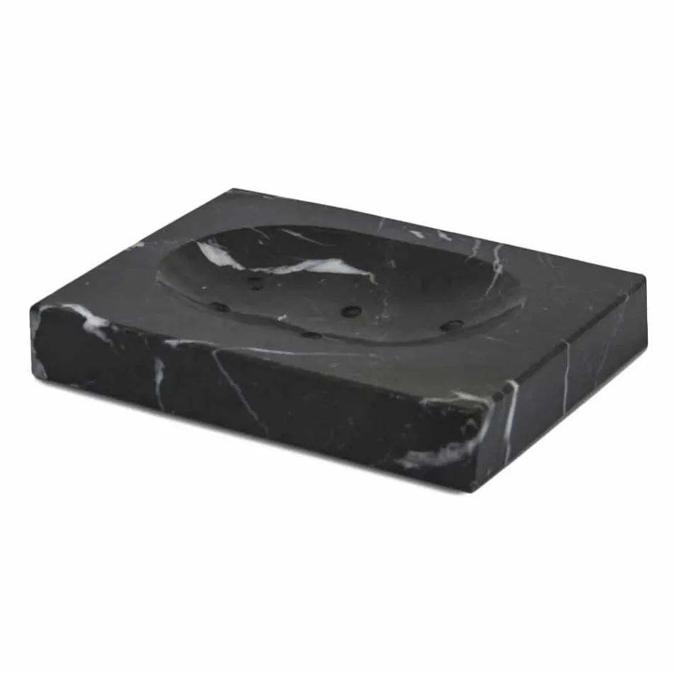 Përbërja e aksesorëve të banjës me mermere të bëra në Itali, 4 copë - Deano Viadurini