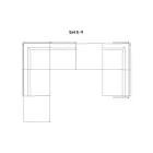 Përbërja e divanit të kopshtit Prodhuar në Itali - Rubik Viadurini