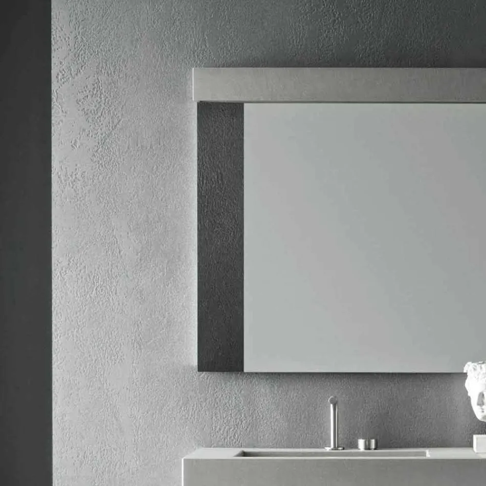 Përbërja e mobiljeve të bëra me dorë për banjo me dizajn modern në tokë - Farart3 Viadurini