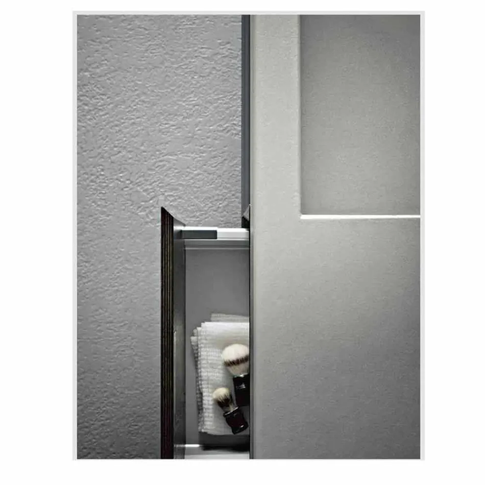 Përbërja e mobiljeve të bëra me dorë për banjo me dizajn modern në tokë - Farart3 Viadurini