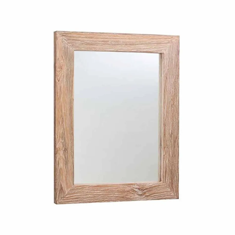 Përbërja e mobiljeve moderne të banjës në dru të ngurtë dru tik - i vockël Viadurini