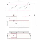 Dizajn modern Përbërja e mobiljeve për banjo në tokë - Farart1 Viadurini