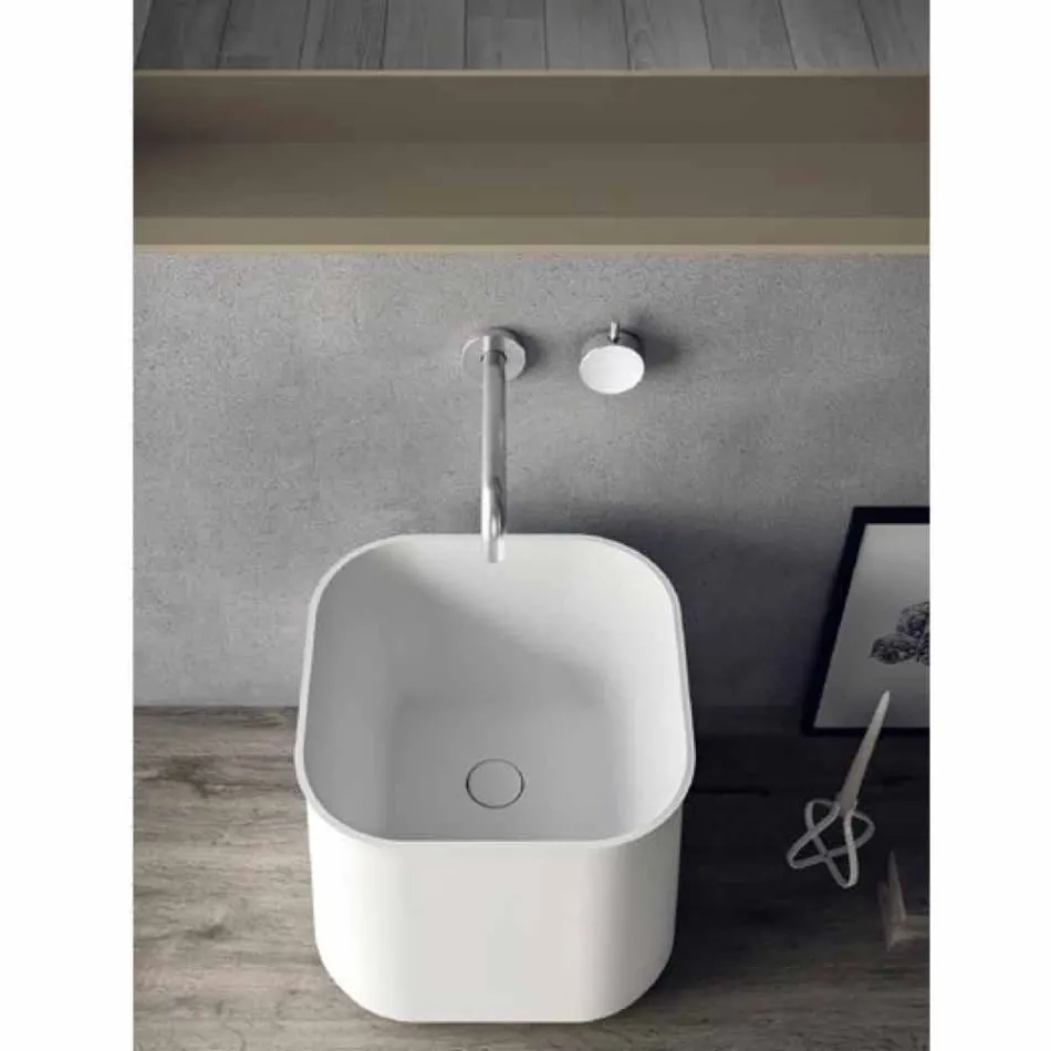 Përbërja e Mobiljeve Moderne të Banjës, Projektimi i Pezulluar Prodhuar në Itali - Callisi6 Viadurini