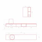 Përbërja e Mobiljeve Moderne të Banjës, Projektimi i Pezulluar Prodhuar në Itali - Callisi6 Viadurini