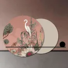 Përbërja e paneleve prej druri me printim tropikal Prodhuar në Itali - Haiti Viadurini