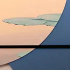 Përbërja e pikturave prej druri me printim zogu Prodhuar në Itali - Belize Viadurini