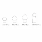 Përbërja e vazove qeramike dekorative, dizajni modern - Positano Viadurini