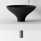 Kompozim i kabinetit të banjës me lavaman, bazë dhe pasqyrë Prodhuar në Itali - Hoscar Viadurini