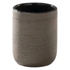 Përbërja e kabinetit të banjës së banjës me tavolinë të zezë me aksesorë të përfshirë - Carolie Viadurini