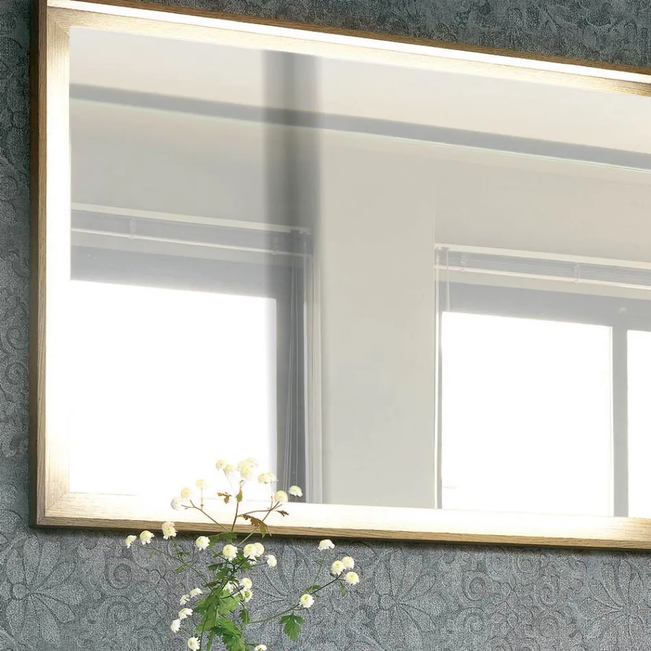 Përbërja e Mobiljeve të Banjës 150 cm në Dru Natyror Luksoz - Alide Viadurini