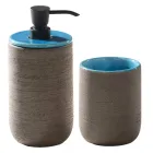 Kompozim i mobiljeve të banjës së dyshemesë me sirtar me dizajn blu - Georges Viadurini