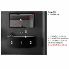 Përbërja e mobiljeve të banjës së pezulluar me dizajn modern - Callisi3 Viadurini