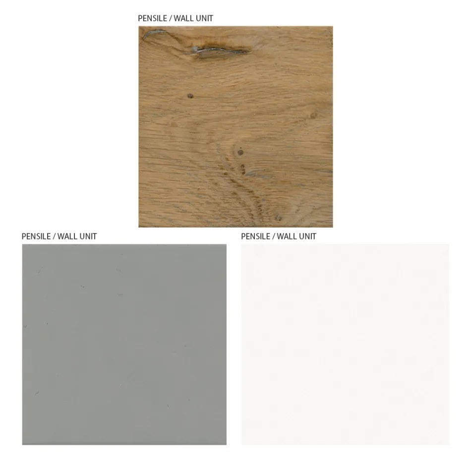 Përbërja e mobiljeve të dhomës së ndenjes dhe stendës TV në MDF Made in Italy - Hedda Viadurini