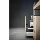 Përbërja banjo moderne e mobiljeve për dizajnin tokësor të prodhuara në Itali - Farart6 Viadurini