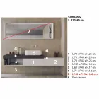 Përbërja moderne dhe e pezulluar e modelit të mobiljeve të banjës - Callisi2 Viadurini