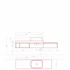 Përbërja moderne dhe e pezulluar e modelit të mobiljeve të banjës - Callisi2 Viadurini